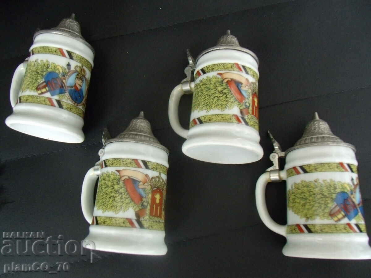 Delivery of No.*7145 four old small china mugs