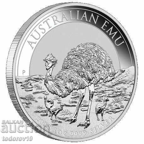 Silver 1 oz EMU Australia 2023
