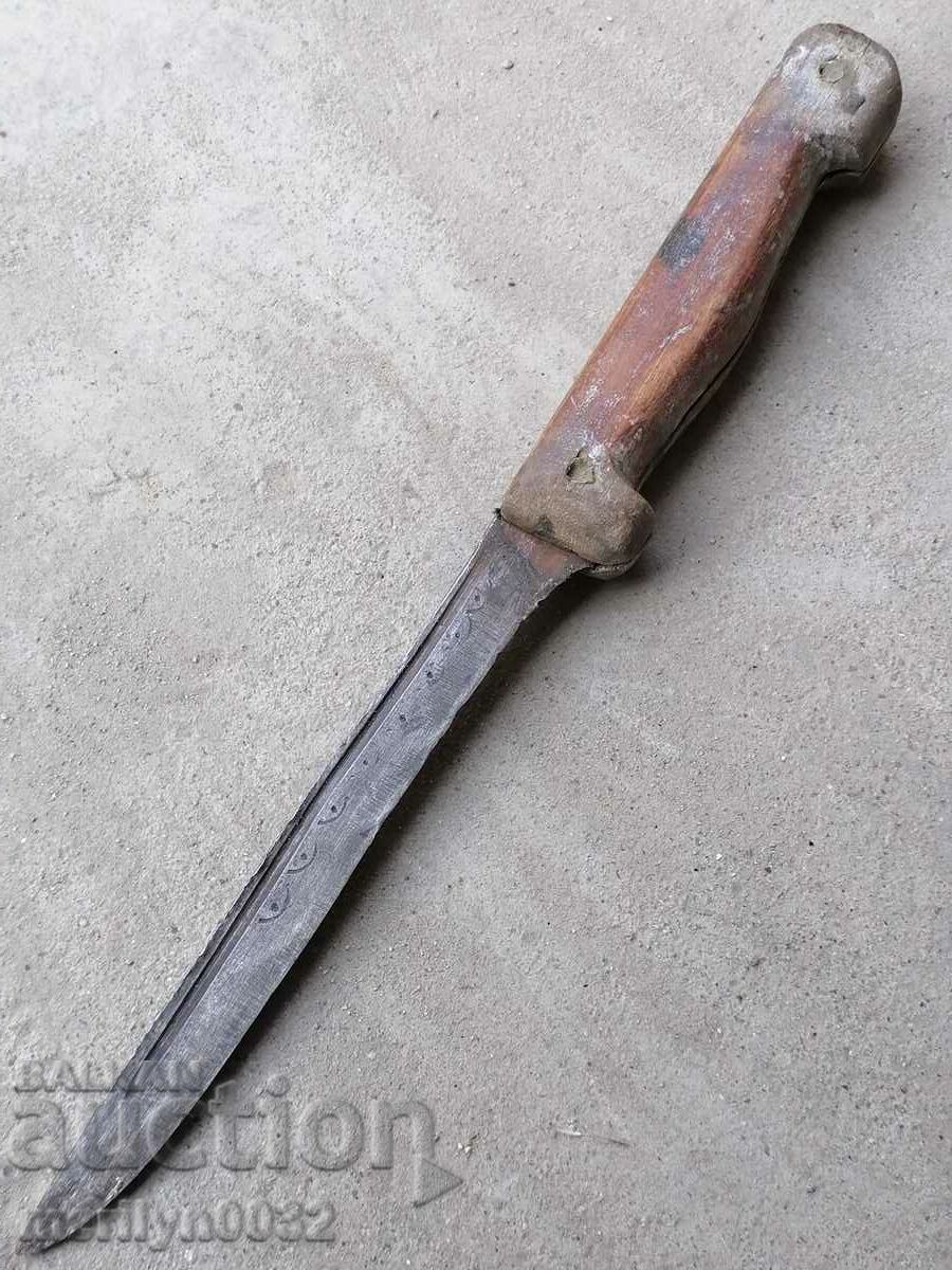 Auction Old forged country knife, karakulak, blade blade Auction Old forged country knife, karakulak, blade blade