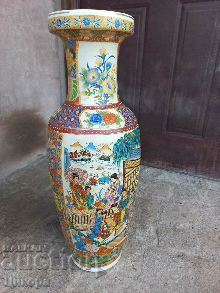 MEISSEN LARGE SATSUMA PORCELAIN VASE