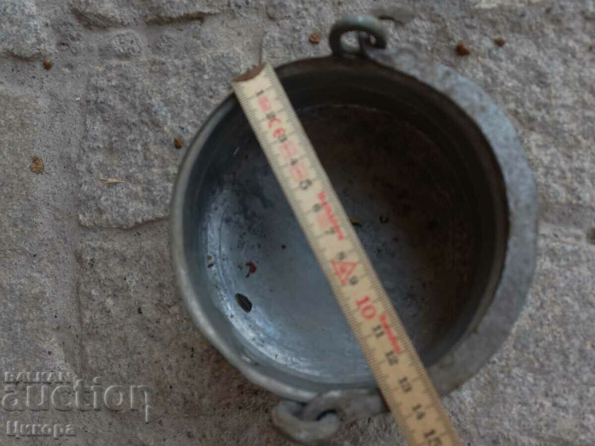 SMALL COPPER POT WITH COPPER LID - 5 SMALL COPPER POT WITH COPPER LID - 5