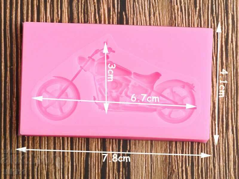 Silicone mold motor chopper, cake decoration, fondant with price 7.00 BGN | € 3.58