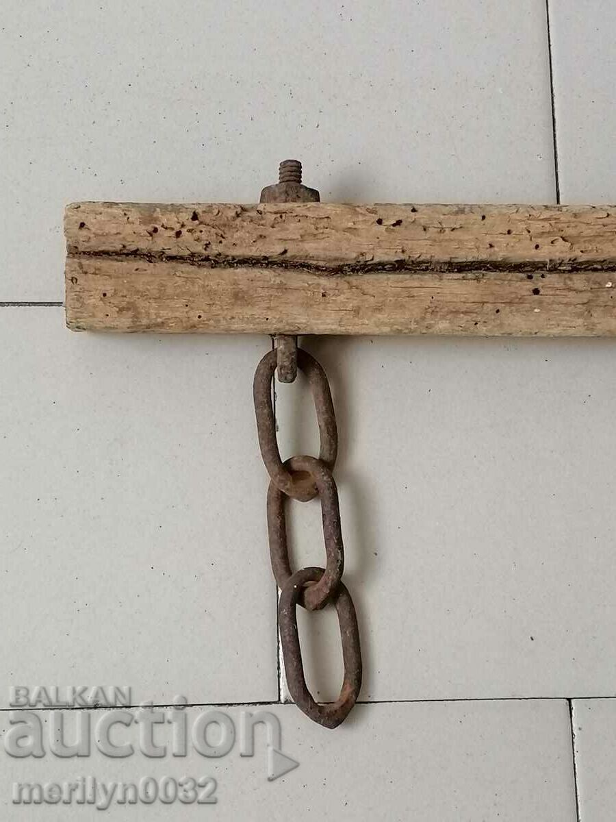 Old wooden hanger wood chain wooden - 6 Old wooden hanger wood chain wooden - 6