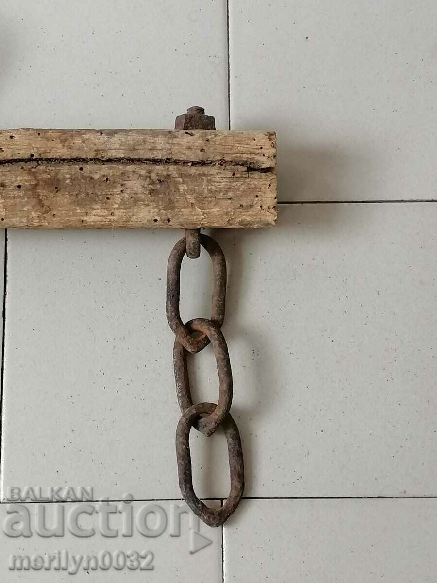 Old wooden hanger wood chain wooden - 7 Old wooden hanger wood chain wooden - 7