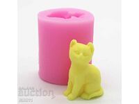 Silicone mold for candles - "cat" Mold