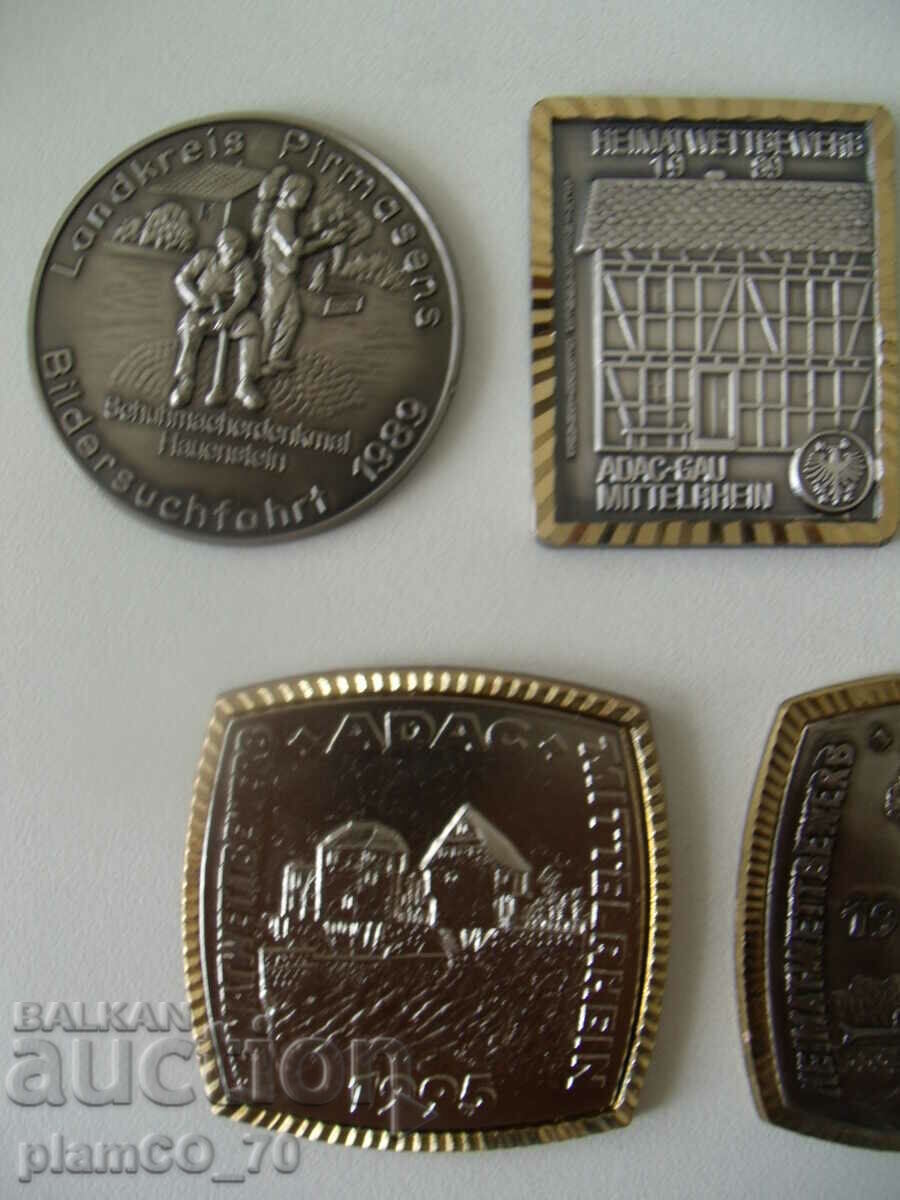 Nr.*7146 lot 7 bucăți vechi plăci metalice ADAC cu preț € 19.90 | 38.92 BGN