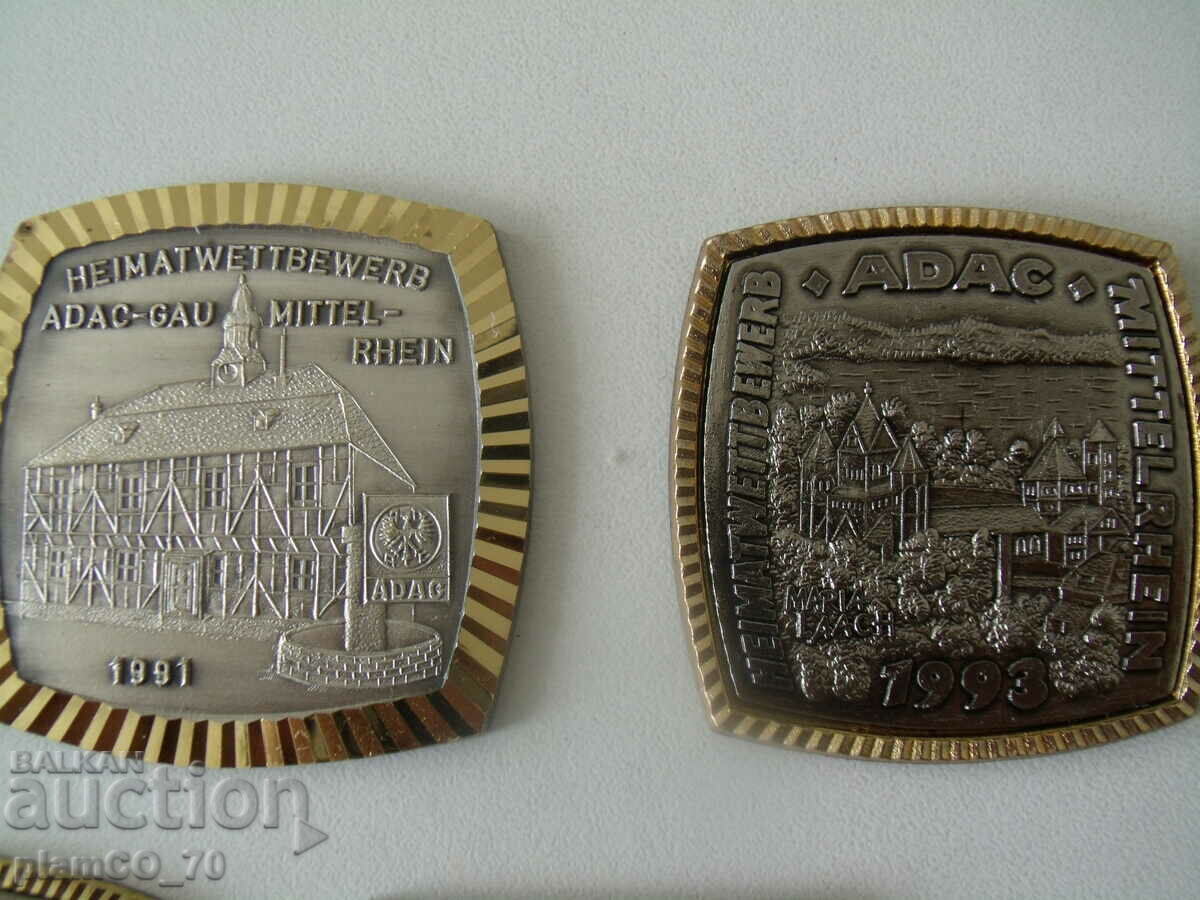 Delivery of No.*7146 lot 7 pieces of old ADAC metal plaques Delivery of No.*7146 lot 7 pieces of old ADAC metal plaques
