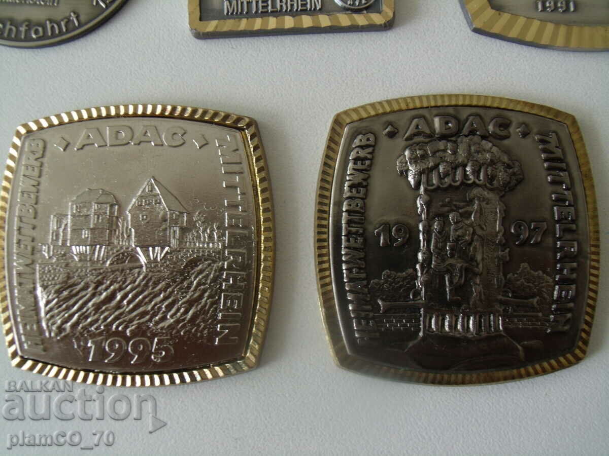 No.*7146 lot 7 pieces of old ADAC metal plaques - 5 No.*7146 lot 7 pieces of old ADAC metal plaques - 5
