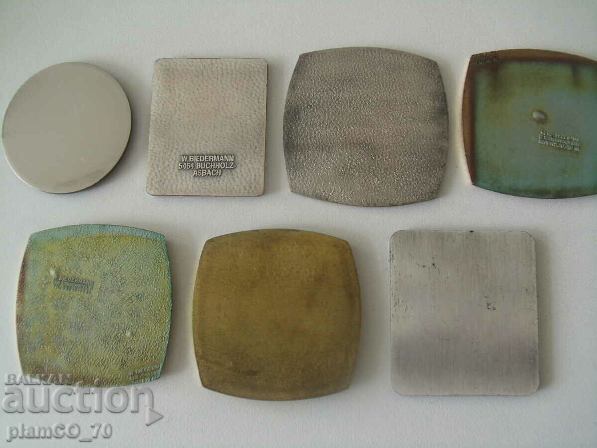 No.*7146 lot 7 pieces of old ADAC metal plaques - 7 No.*7146 lot 7 pieces of old ADAC metal plaques - 7