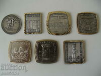 No.*7146 lot 7 pieces of old ADAC metal plaques