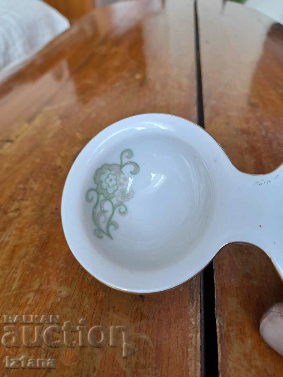 Auction  Old porcelain salt shaker