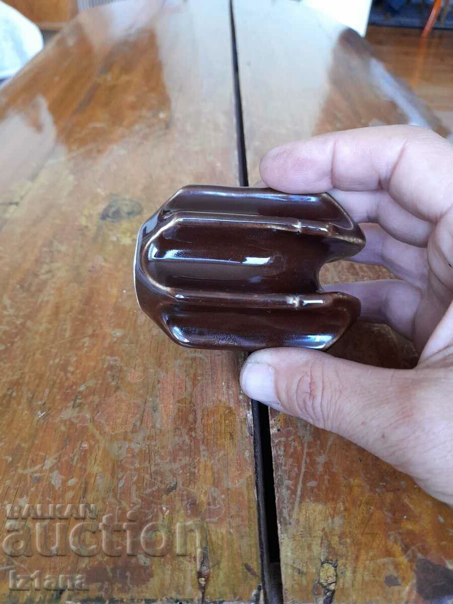 Old porcelain antenna insulator - 6 Old porcelain antenna insulator - 6