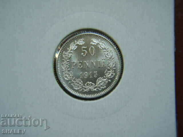 Auction 50 Pennia 1915 Finland /2/ - AU/Unc Auction 50 Pennia 1915 Finland /2/ - AU/Unc