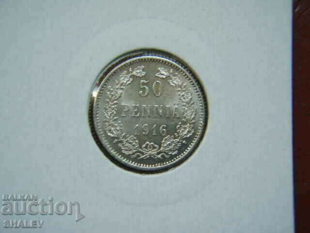 Auction 50 Pennia 1916 Finland /2/ - AU/Unc Auction 50 Pennia 1916 Finland /2/ - AU/Unc