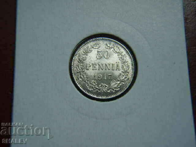 Auction 50 Pennia 1917 Finland /1/ - AU/Unc Auction 50 Pennia 1917 Finland /1/ - AU/Unc