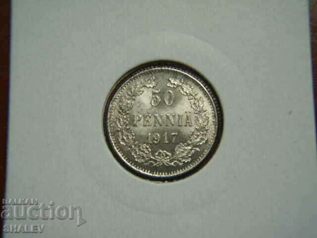 50 Pennia 1917 Finlanda /1/ - AU/Unc