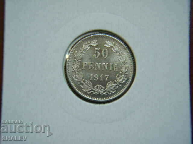 Auction 50 Pennia 1917 Finland /3/ - AU/Unc Auction 50 Pennia 1917 Finland /3/ - AU/Unc