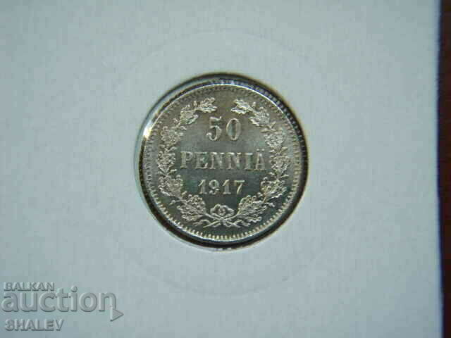 50 Pennia 1917 Finland /3/ - AU/Unc - 5 50 Pennia 1917 Finland /3/ - AU/Unc - 5