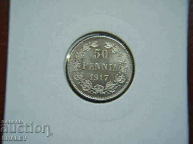 50 Pennia 1917 Finland /3/ - AU/Unc