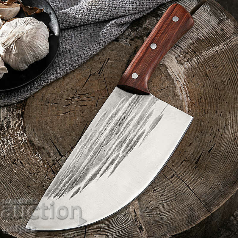 Wide kitchen knife / cleaver 205x325 mm hand forged with price 39.50 BGN | € 20.20 Wide kitchen knife / cleaver 205x325 mm hand forged with price 39.50 BGN | € 20.20