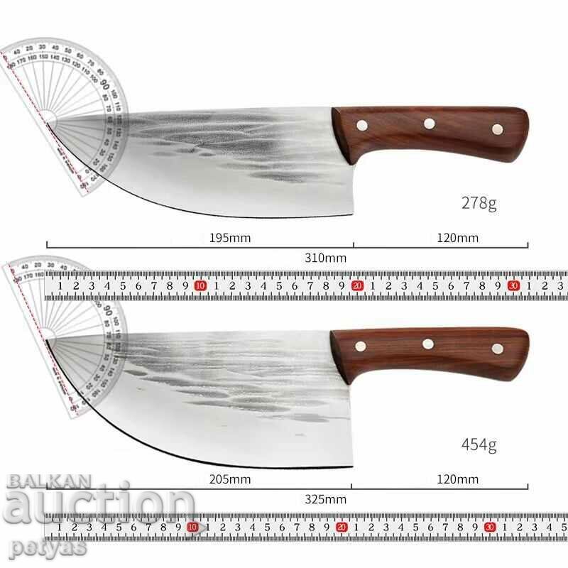 Auction Wide kitchen knife / cleaver 205x325 mm hand forged Auction Wide kitchen knife / cleaver 205x325 mm hand forged