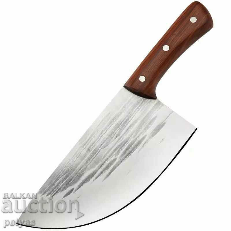 Wide kitchen knife / cleaver 205x325 mm hand forged