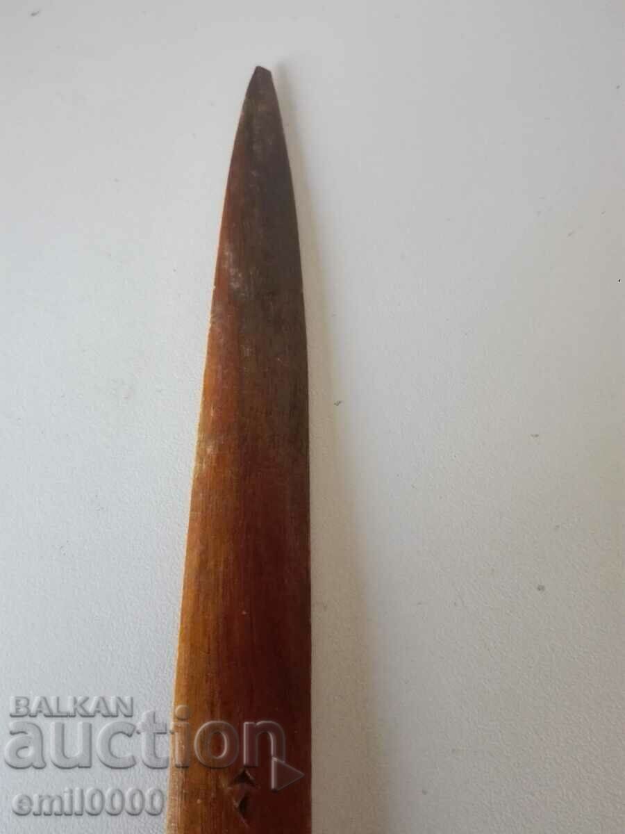 Auction  Old wooden letter knife.