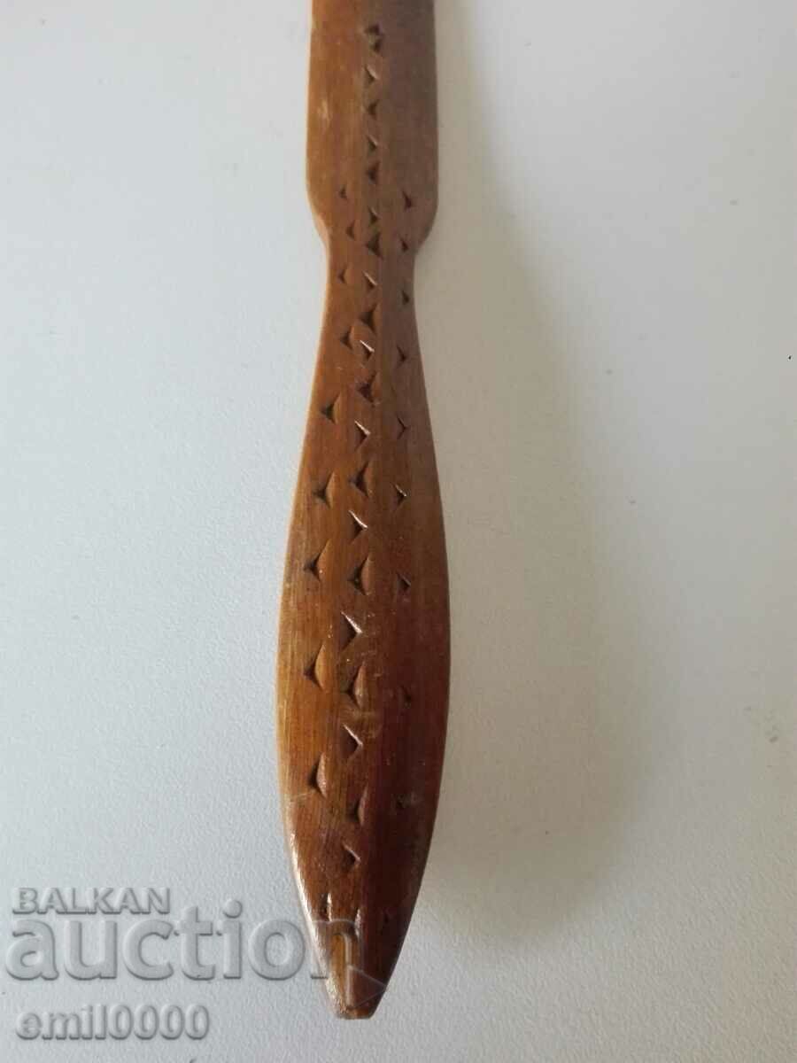 Delivery of Old wooden letter knife.