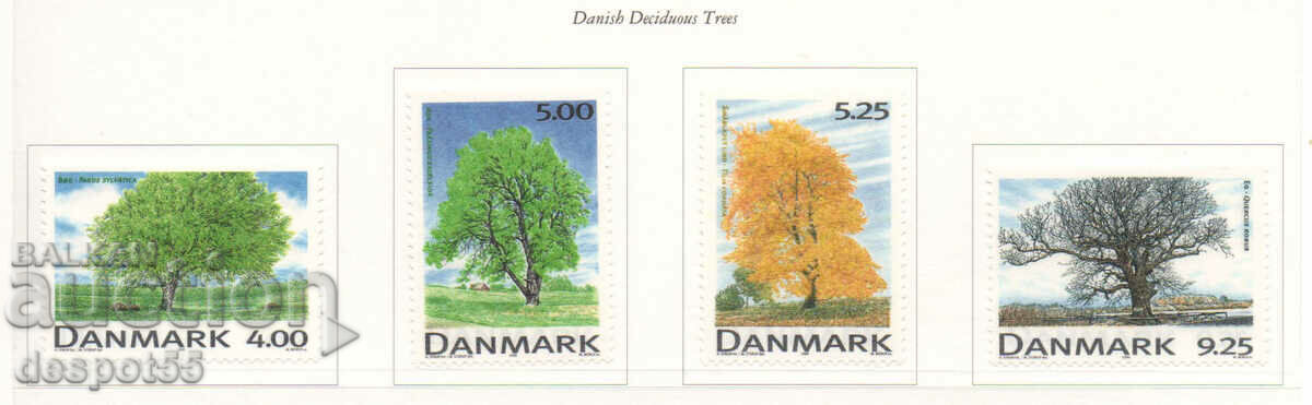 1999. Danemarca. Arbori de foioase danezi.