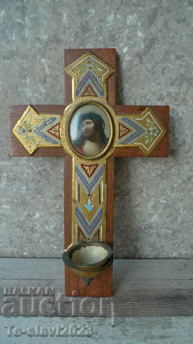 OLD ICON / CROSS - 19th century