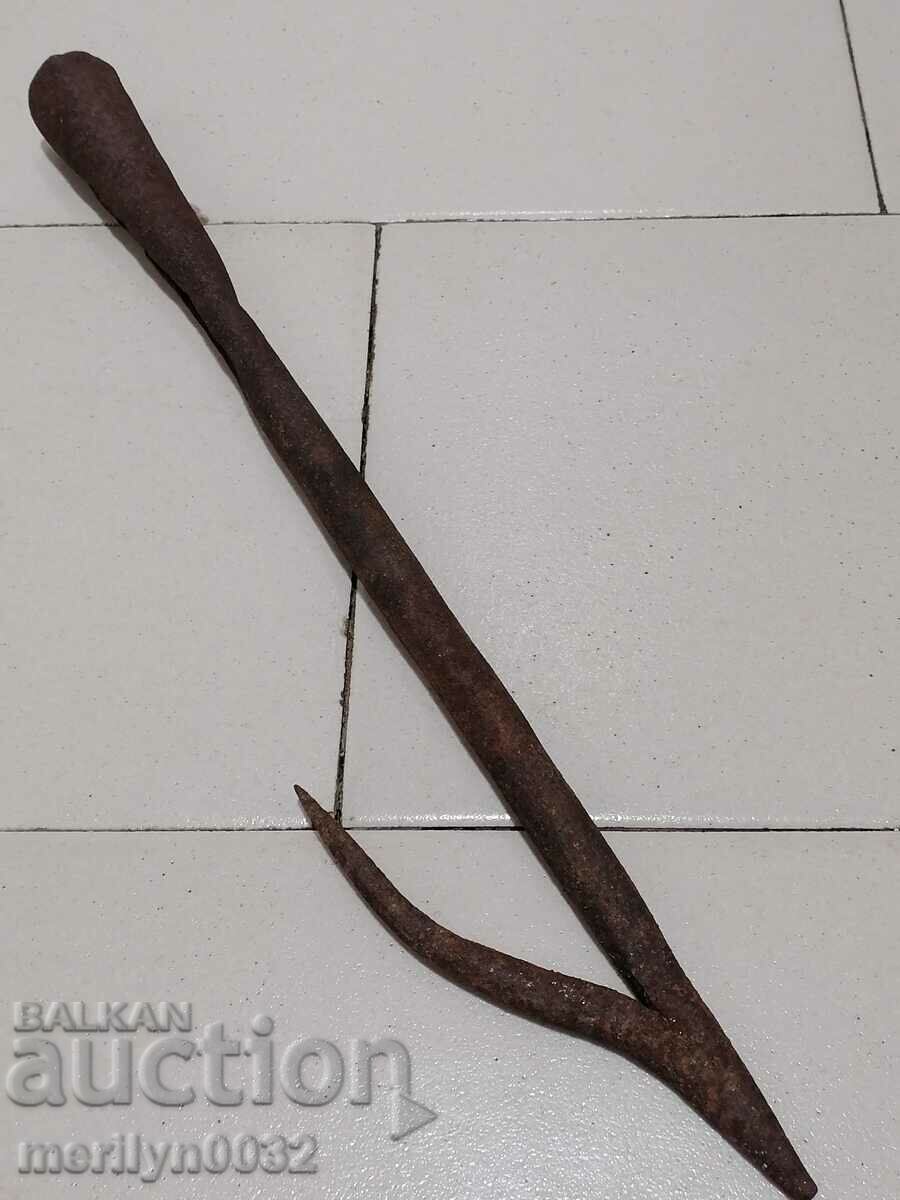 Auction Old forged hook, claw, hook, hooks Auction Old forged hook, claw, hook, hooks