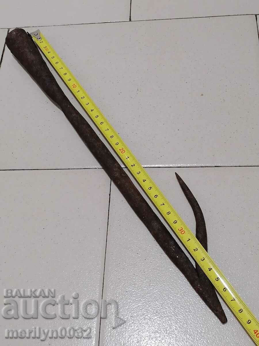 Old forged hook, claw, hook, hooks - 6 Old forged hook, claw, hook, hooks - 6