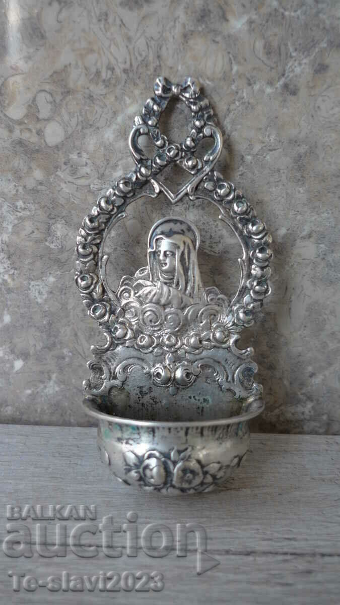 Стара   сребърна икона -19 век