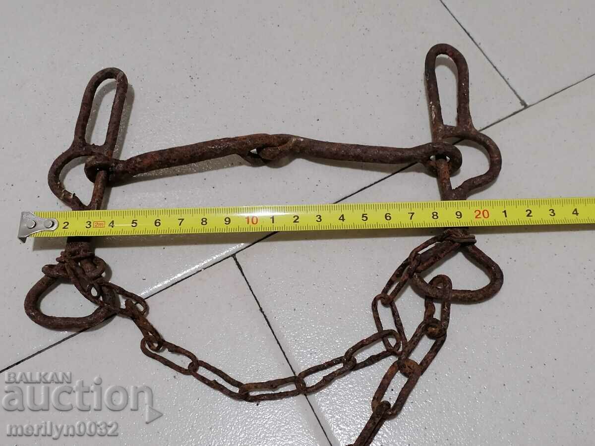 Hand forged horse bridle, wrought iron - 5