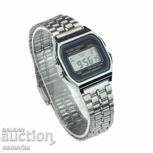 New electronic watch with a classic retro classic shape