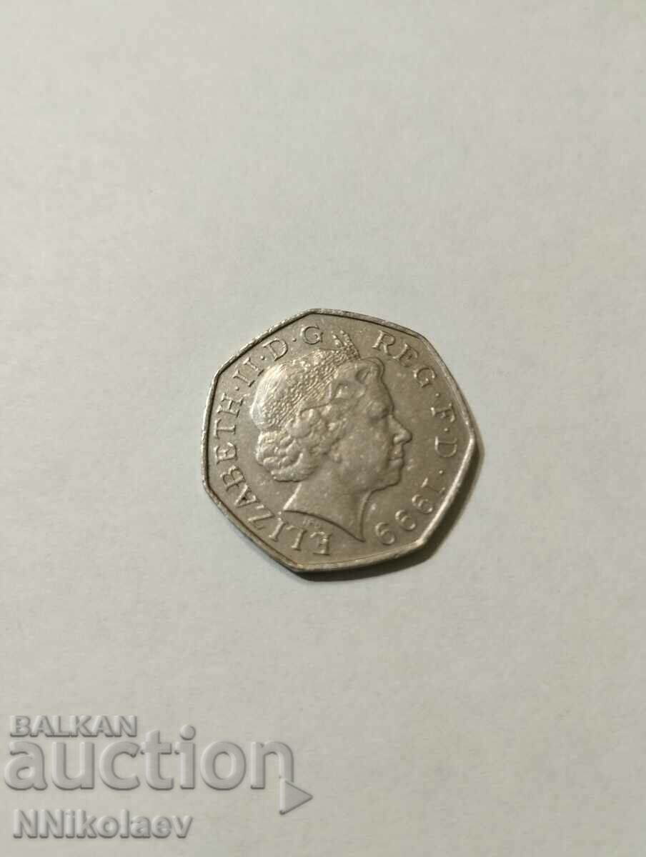 Auction  Great Britain 50 pence 1999