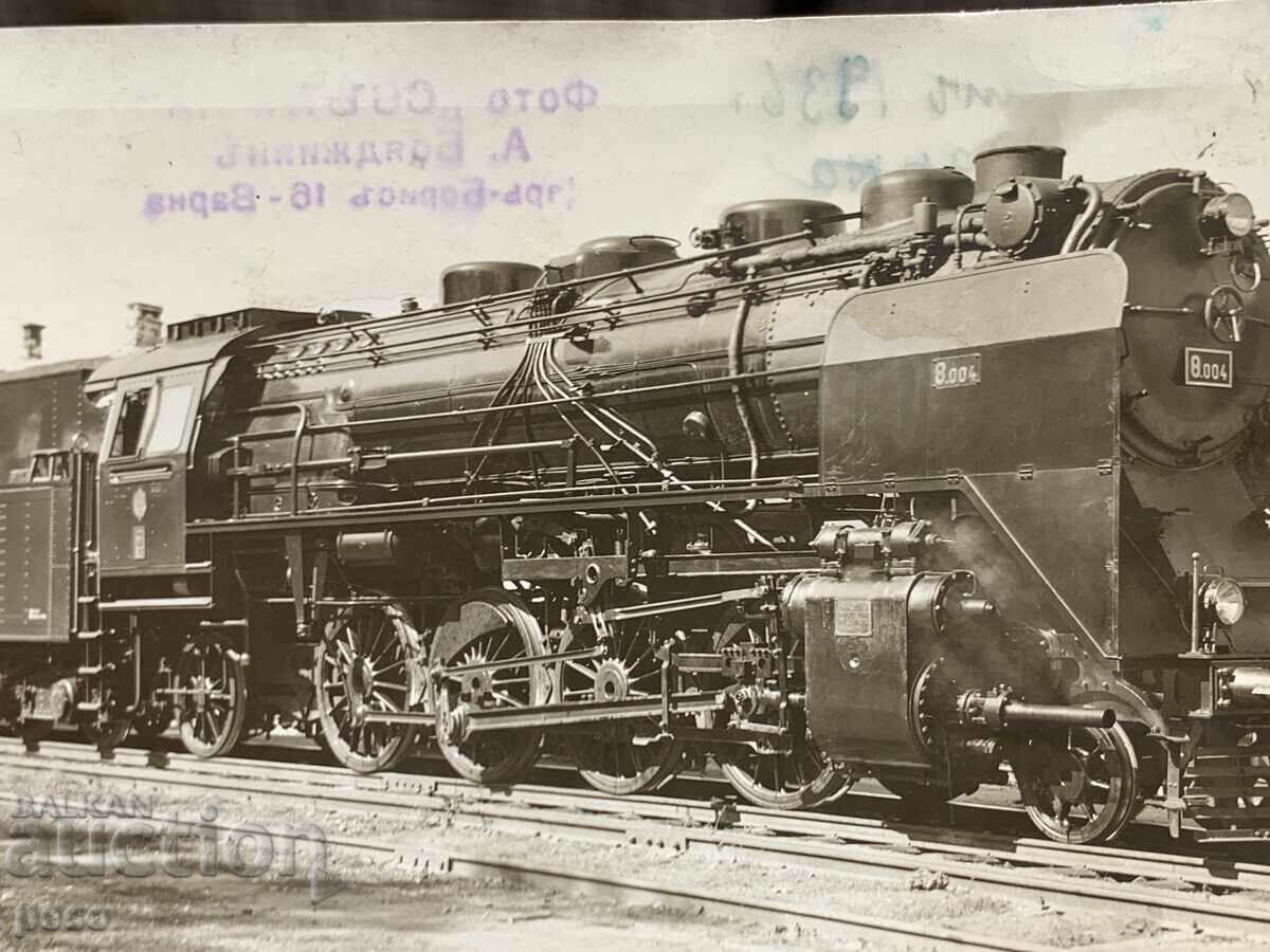 Licitație Foto veche a locomotivei Licitație Foto veche a locomotivei