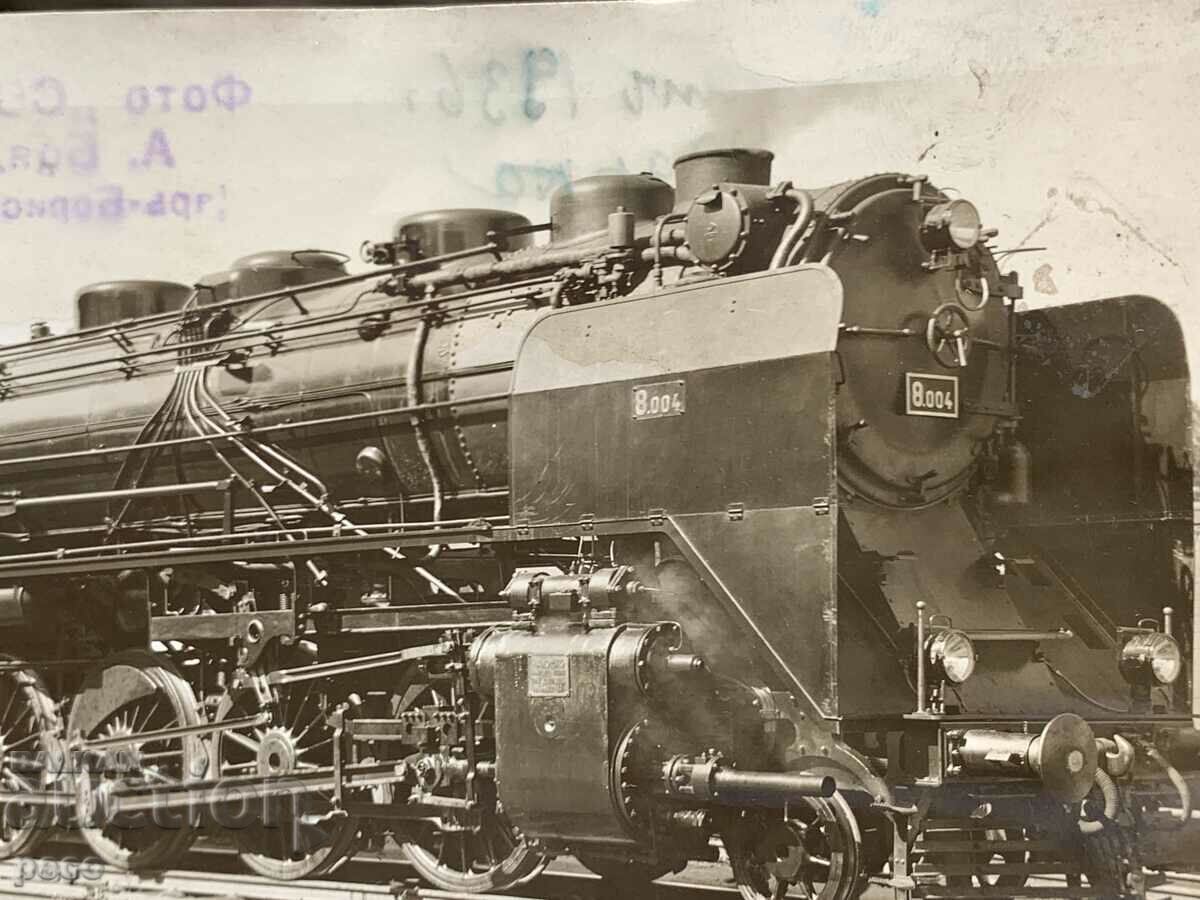 Delivery of Locomotive old photo