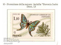1980. Franţa. Conservarea naturii - Fluturi.