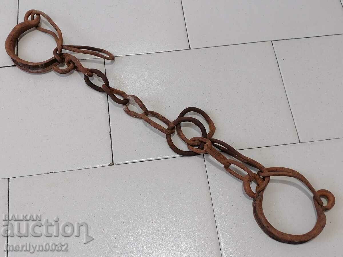 Hand-forged shackles, fetters, manacles, handcuffs Hand-forged shackles, fetters, manacles, handcuffs