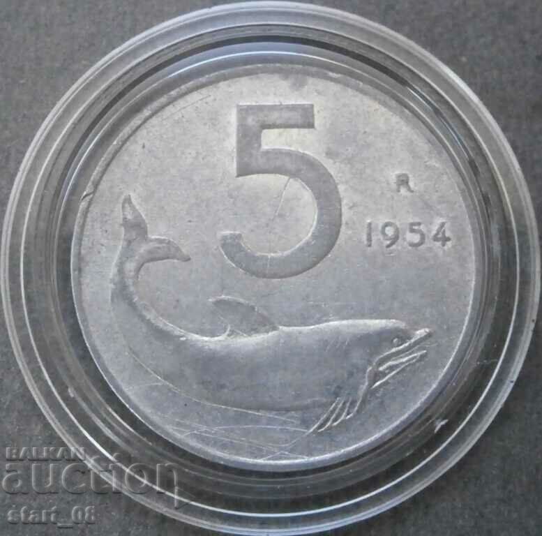 Italia 5 kilograme 1954