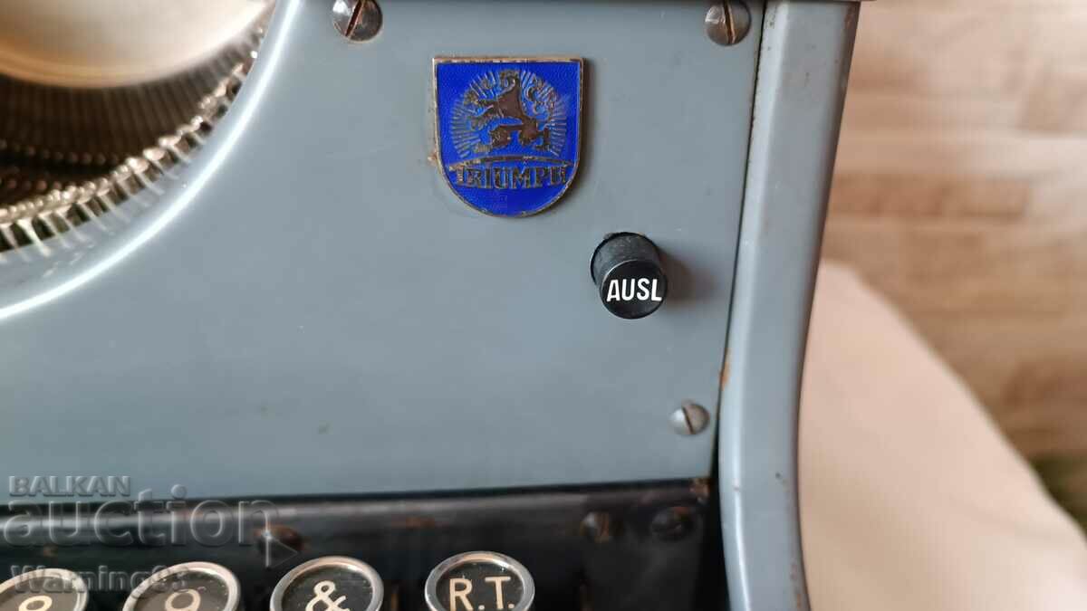 Old typewriter TRIUMPH STANDART 12 - Made in Germany with price 230.00 BGN | € 117.60 Old typewriter TRIUMPH STANDART 12 - Made in Germany with price 230.00 BGN | € 117.60