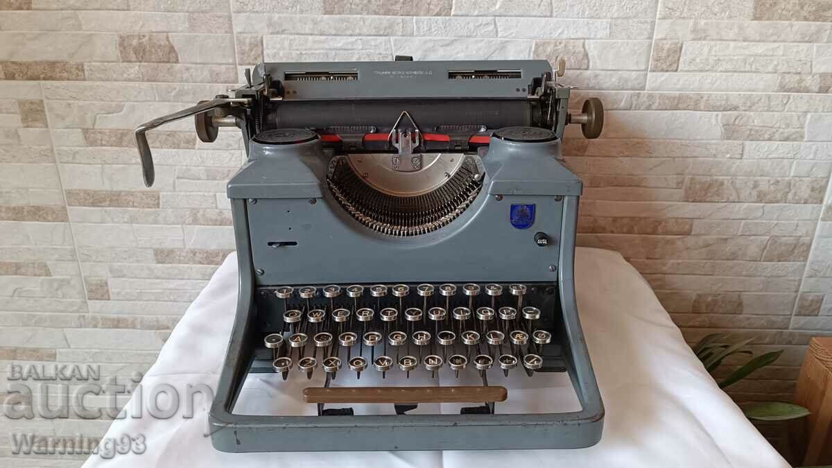 Mașină de scris veche TRIUMPH STANDART 12 - Fabricat în Germania