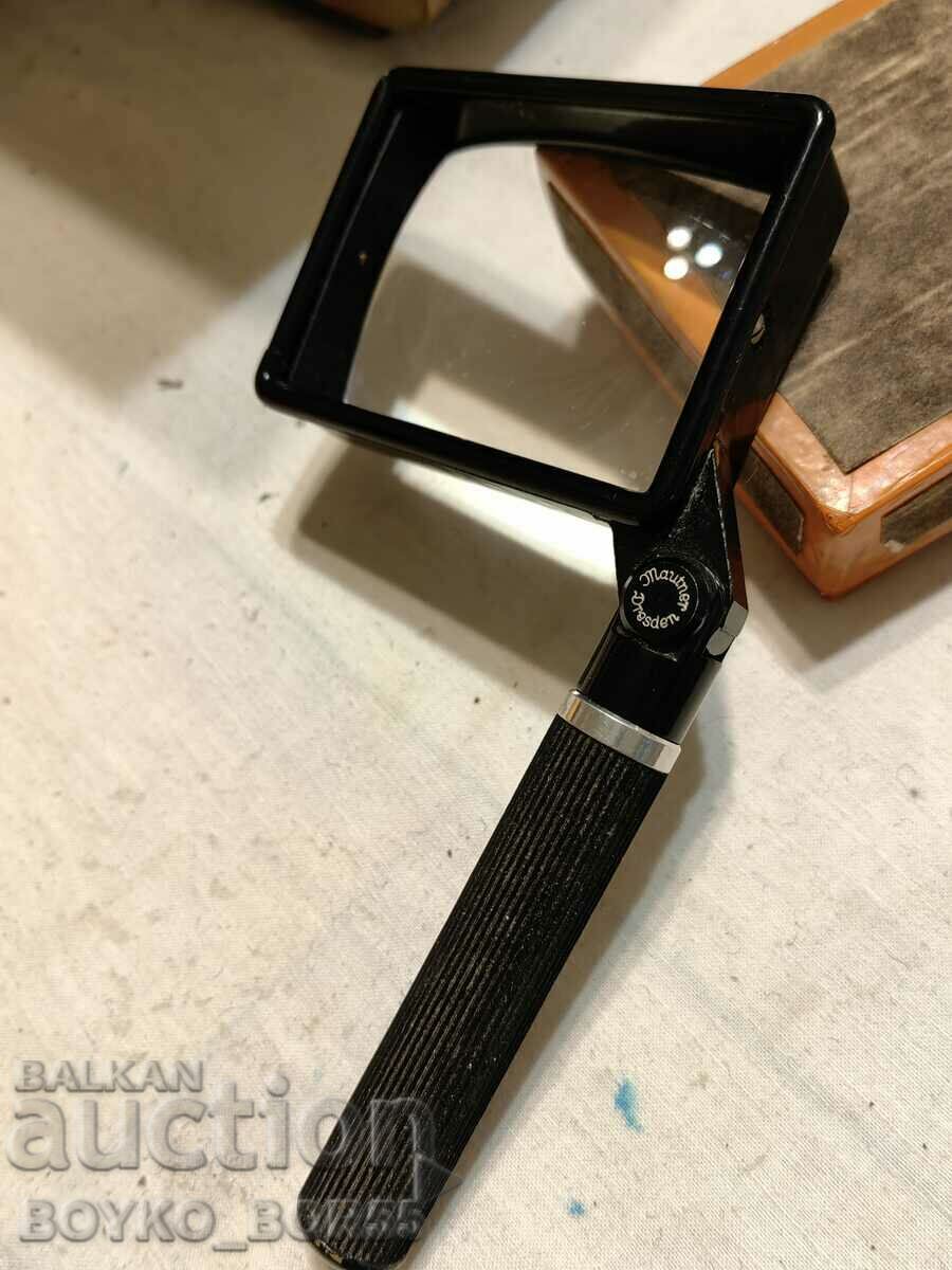 Auction VINTAGE German Bakelite Magnifier Mautner Dresden Folding Handle Auction VINTAGE German Bakelite Magnifier Mautner Dresden Folding Handle