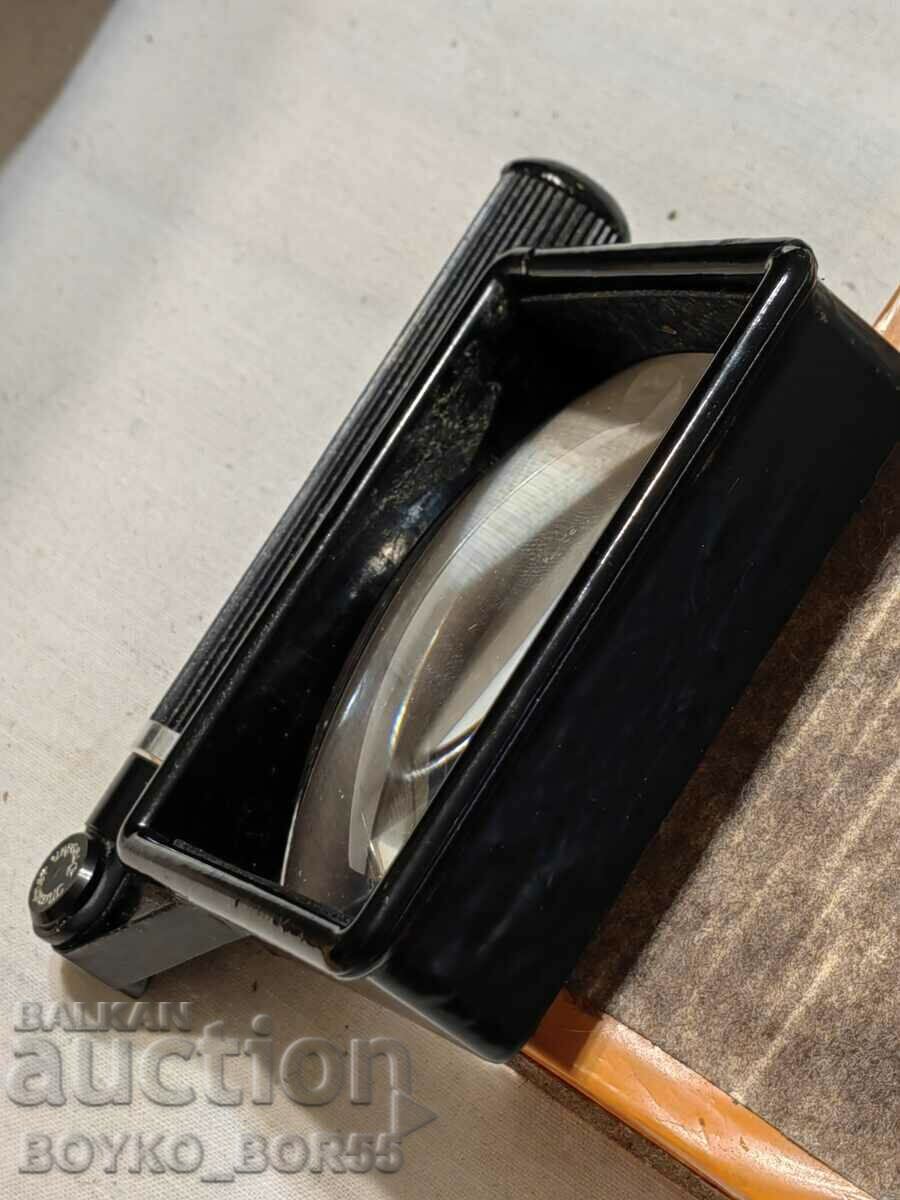 VINTAGE German Bakelite Magnifier Mautner Dresden Folding Handle - 5 VINTAGE German Bakelite Magnifier Mautner Dresden Folding Handle - 5