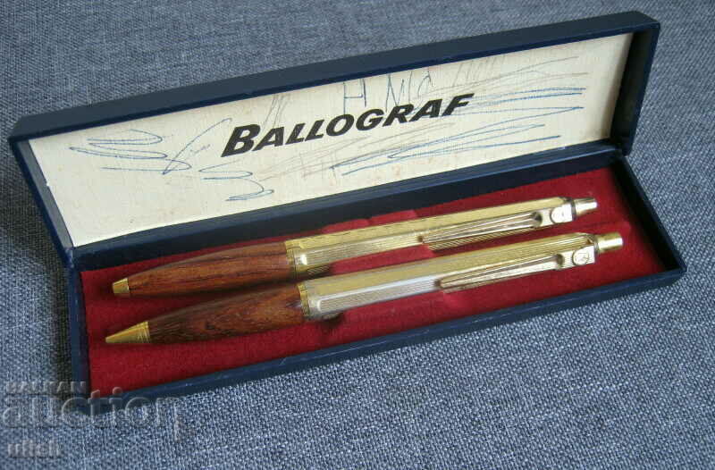 Sweden Ballograf pen + pencil set wood series with price 30.00 BGN | € 15.34 Sweden Ballograf pen + pencil set wood series with price 30.00 BGN | € 15.34