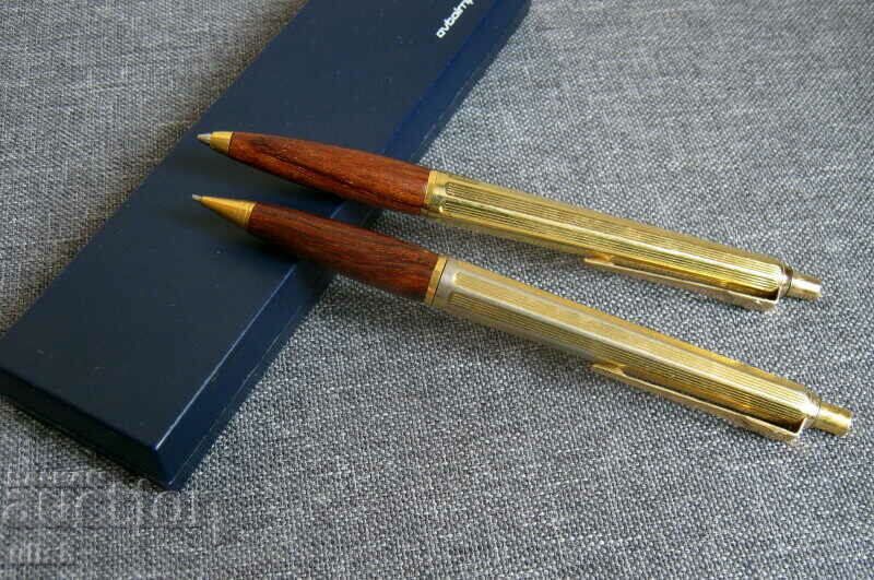 Auction Sweden Ballograf pen + pencil set wood series Auction Sweden Ballograf pen + pencil set wood series
