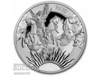 1 ουγκιά Silver Goddess Eos and Her Horses - 2023