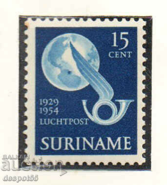 1954. Suriname. Air mail - 25 years of Surinam Airlines.