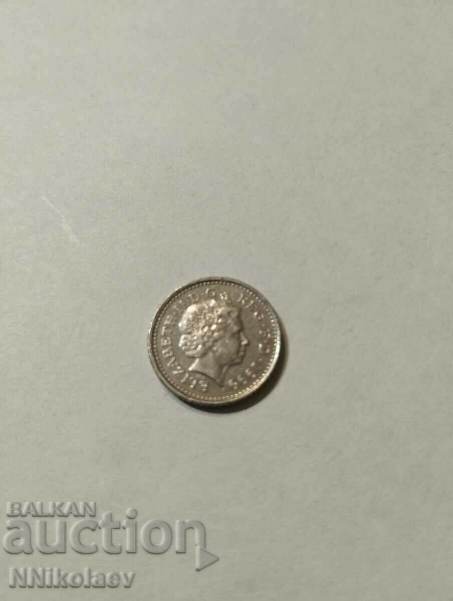 Delivery of Great Britain 5 pence 1999